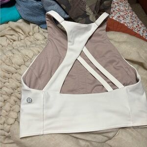 lululemon athletica Women's White and Sports Bra